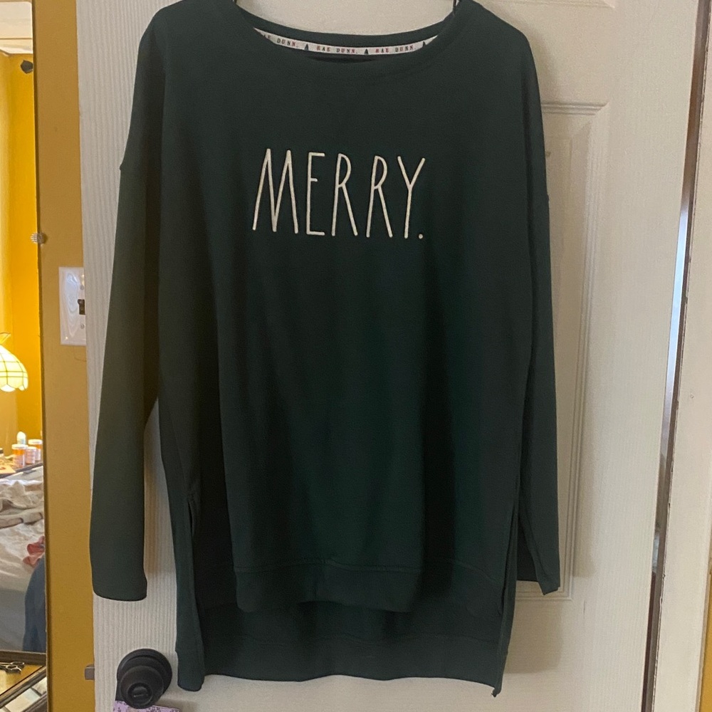 Rae Dunn Dark Green Sweatshirt
